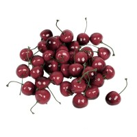HE527 Faux Fake Craft Cherry Simulation Fruits Decor Desk Ornament 40 Pcs 4894462377796  273245046570